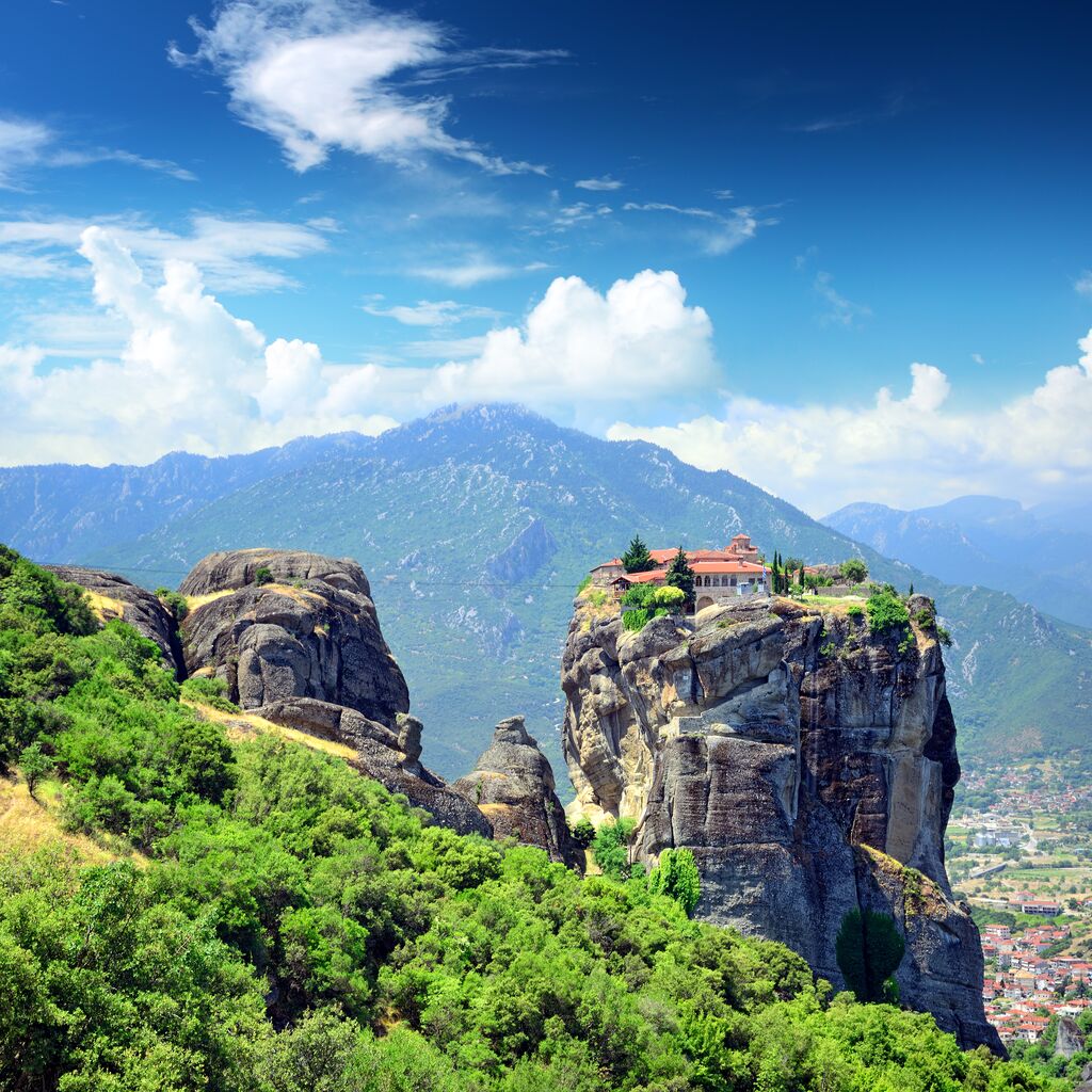 The Holy Trinity Monastery in Meteora, Greece