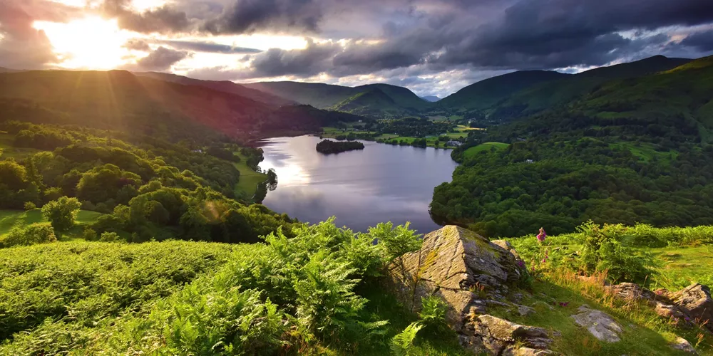 Grasmere in The Lake District, England, UK