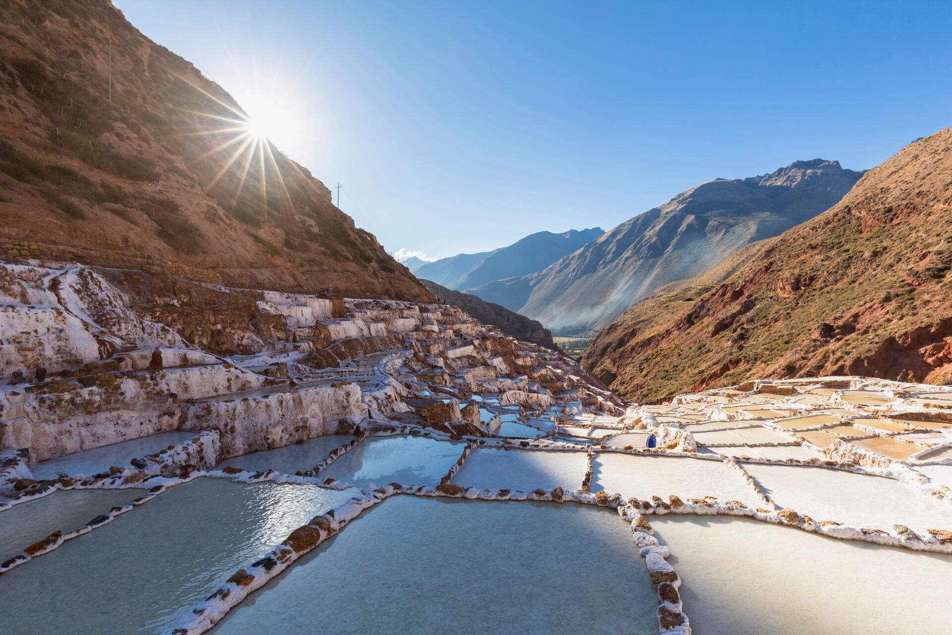 UNESCO World Heritage Maras Salt Mine in Peru, South America
