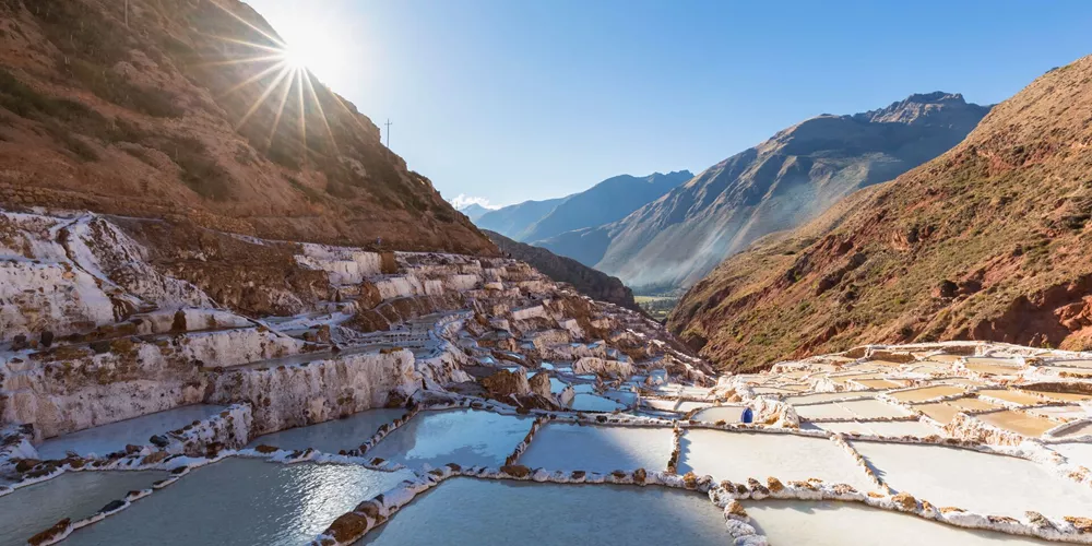 UNESCO World Heritage Maras Salt Mine in Peru, South America