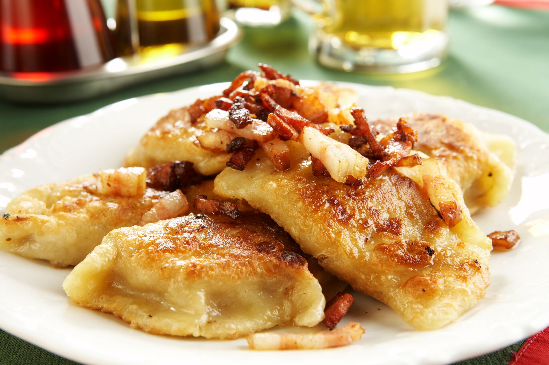 Polish Pierogies on a plate