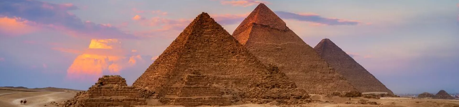 Medium Giza Egypt Pyramids In Sunset Scene, Wonders Of The World 1085205362