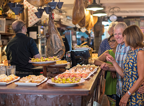 Tourists Shopping on Local Food Market