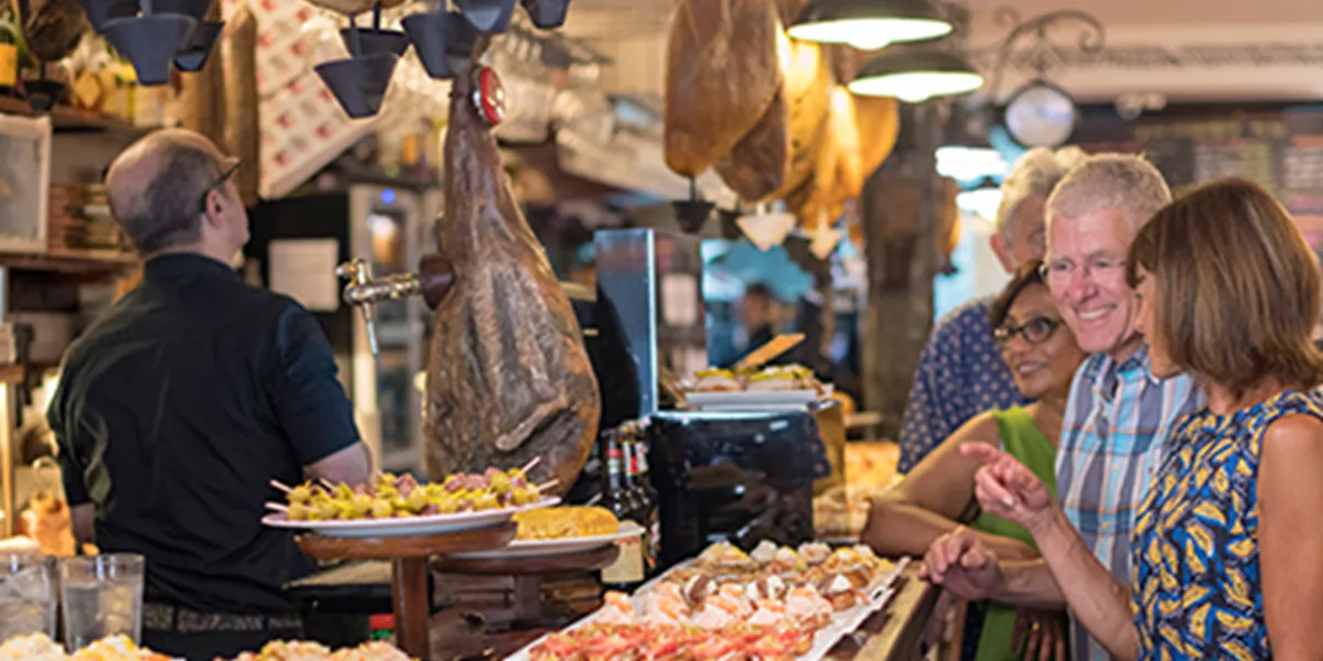 Tourists Shopping on Local Food Market