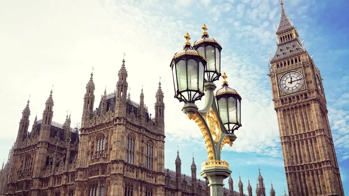 Big Ben with the houses of parliament, London, England