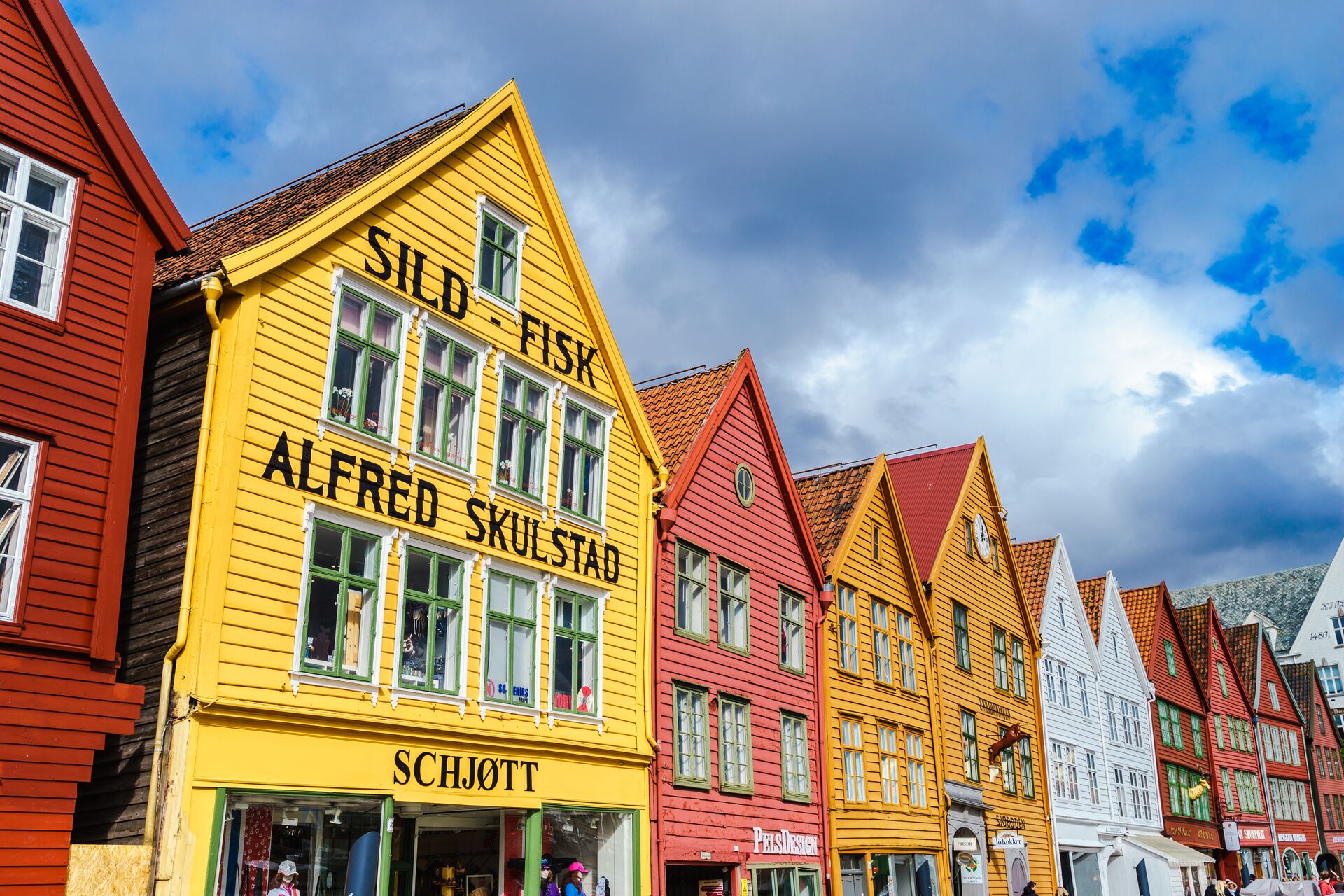 Colourful houses in Bergen, Norway