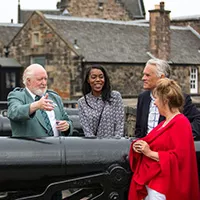 Tourists in Scotland