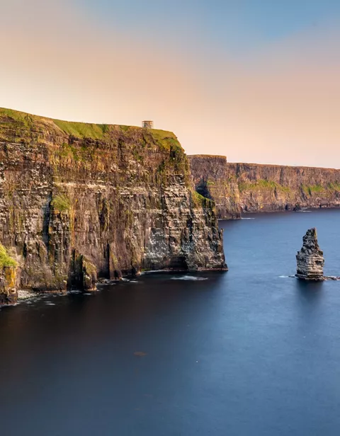 Cliffs Of Moher At Sunset, Doolin, Clare, Ireland
