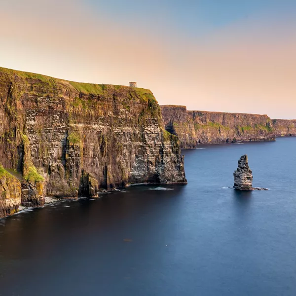 Cliffs Of Moher At Sunset, Doolin, Clare, Ireland