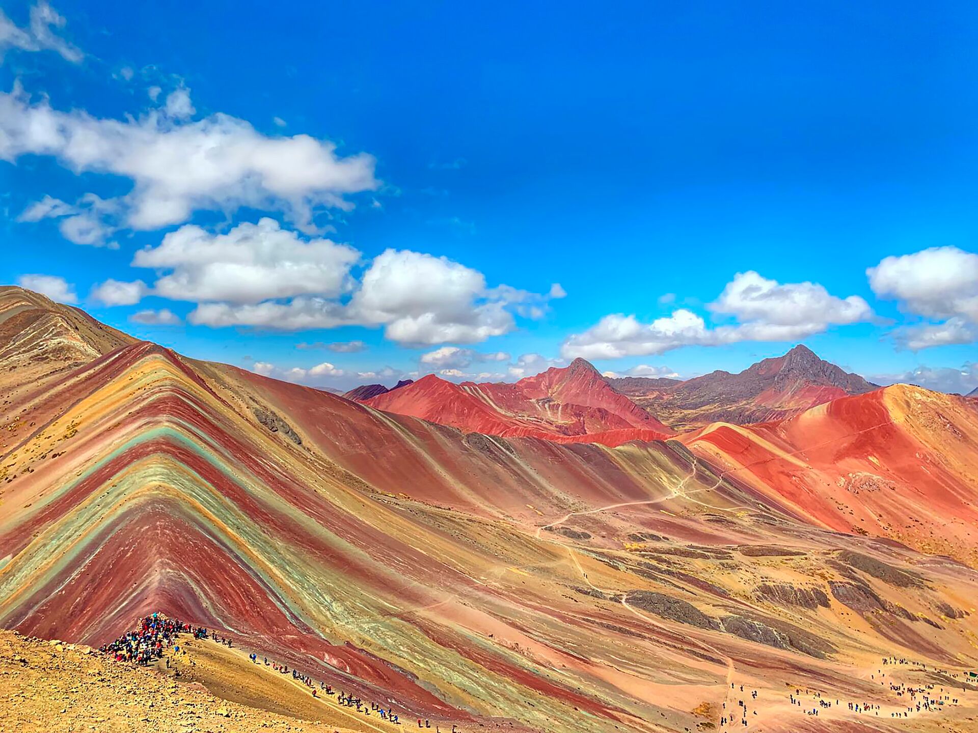 Rainbow Mountains in Peru, South America