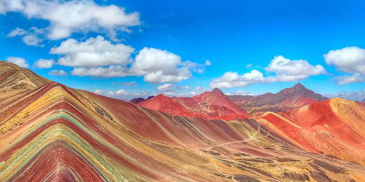 Rainbow Mountains in Peru, South America
