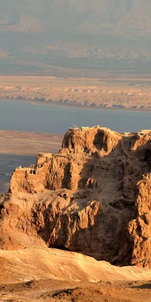 Panoramic view of Masada in Israel
