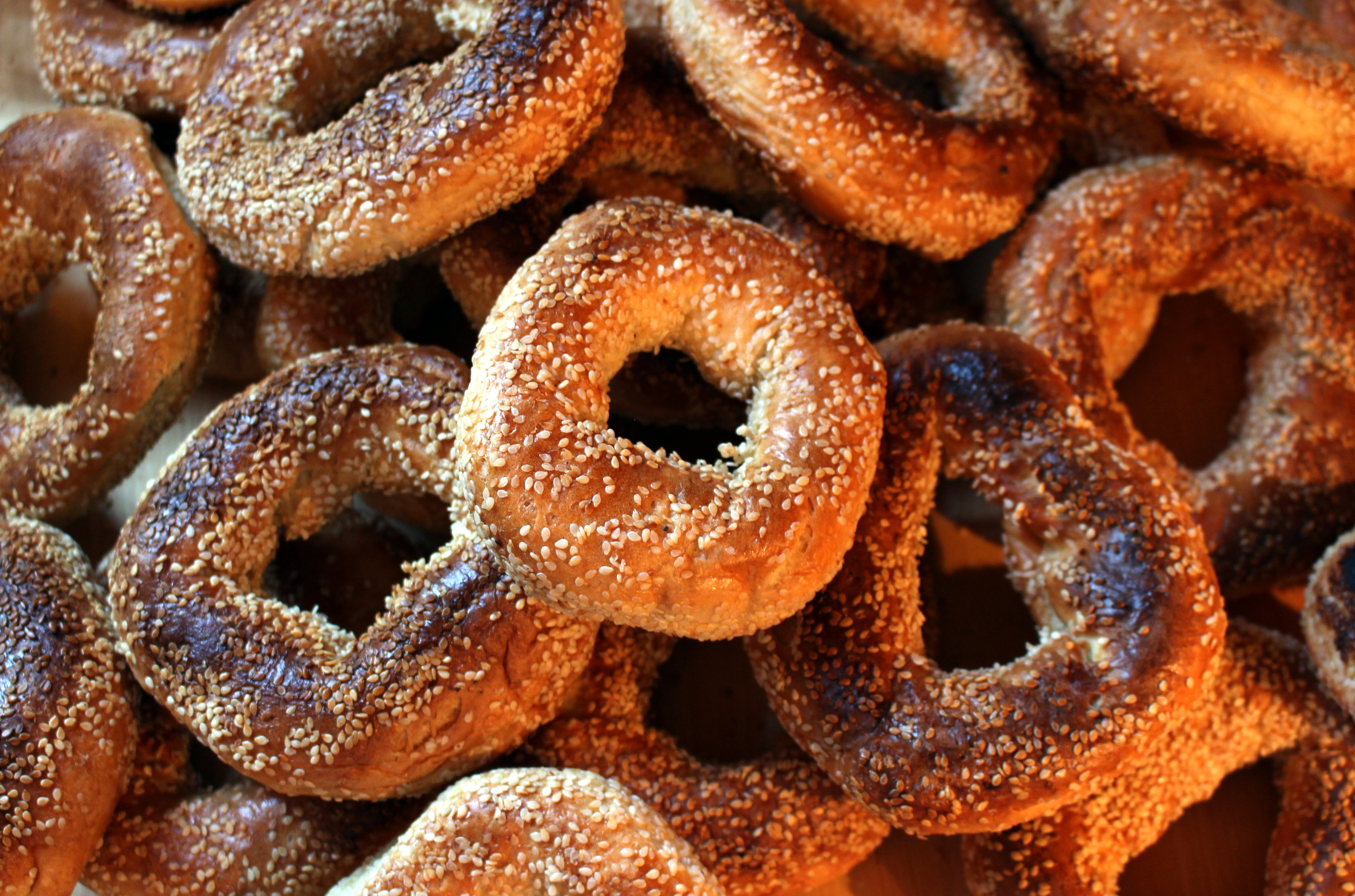 Montreal Style Sesame Seed Bagels 679972392