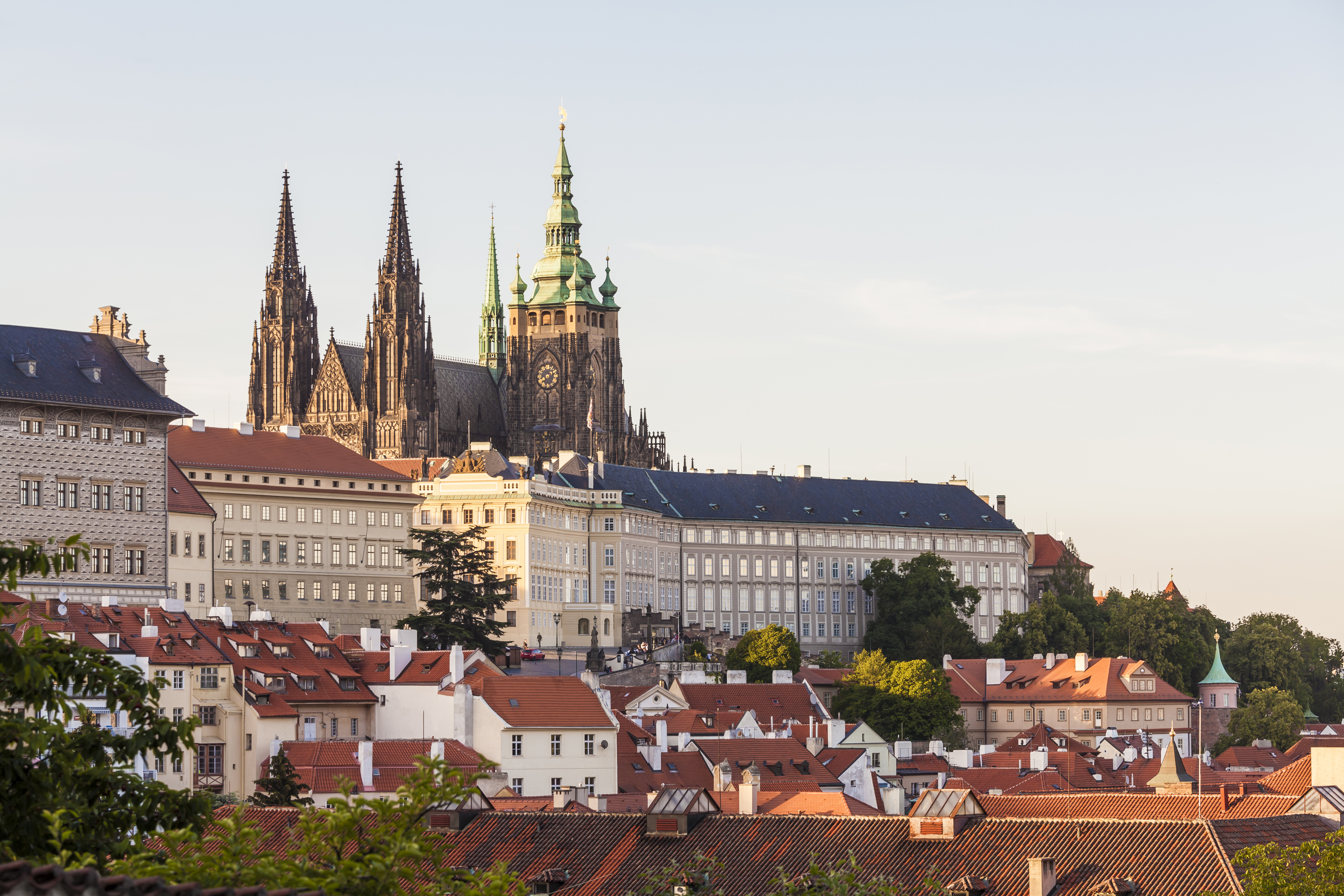 Castle And St Vitus Cathedral,  Prague, Czech Republic