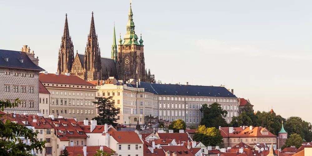 Castle And St Vitus Cathedral,  Prague, Czech Republic