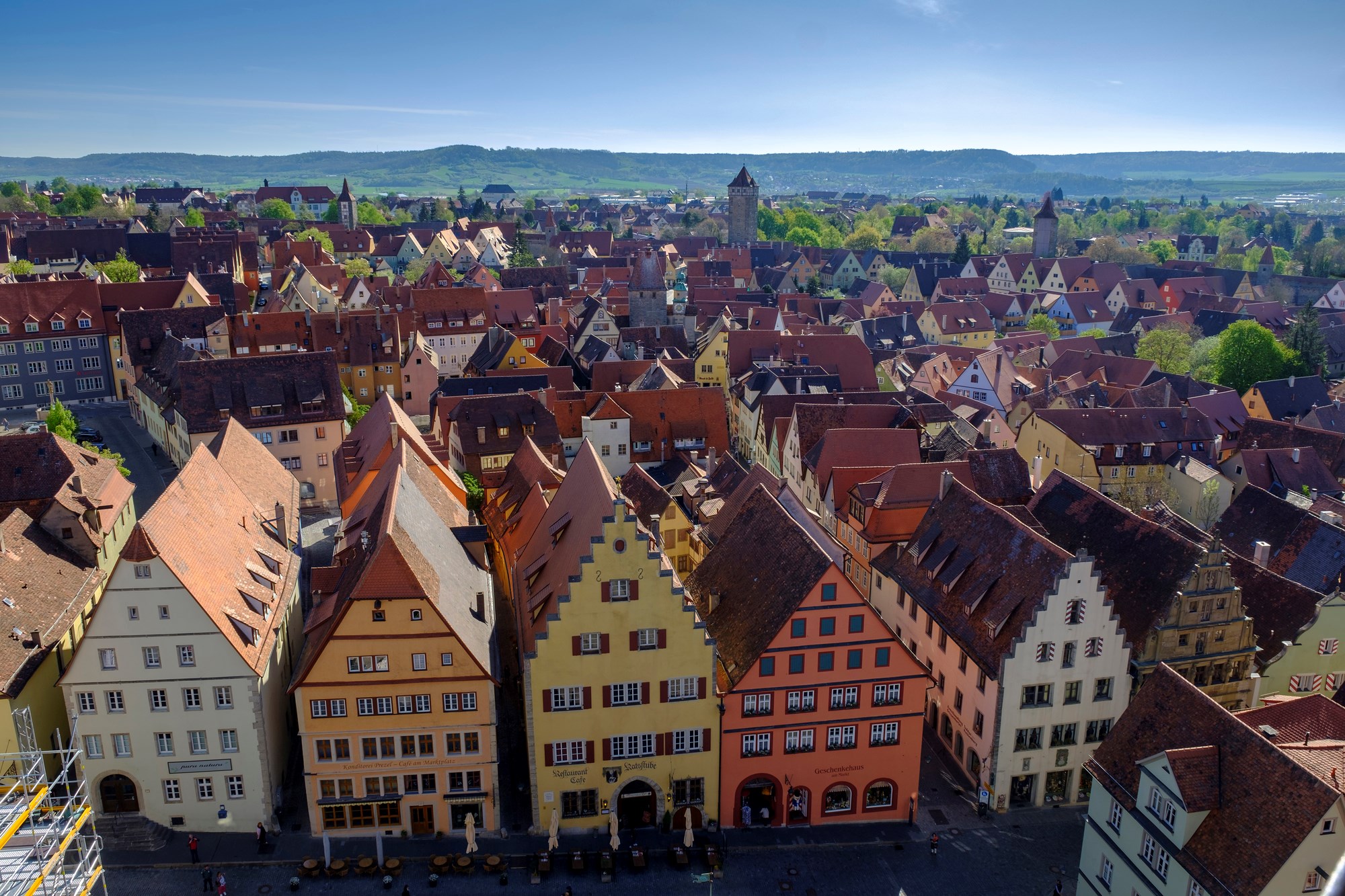 Medieval Rothenburg ob der Tauber in Bavaria, Germany