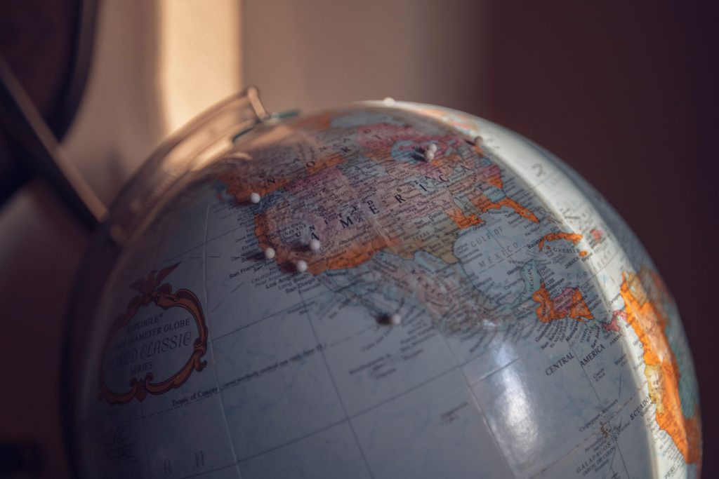 Globe of the world by Nicole Harrington