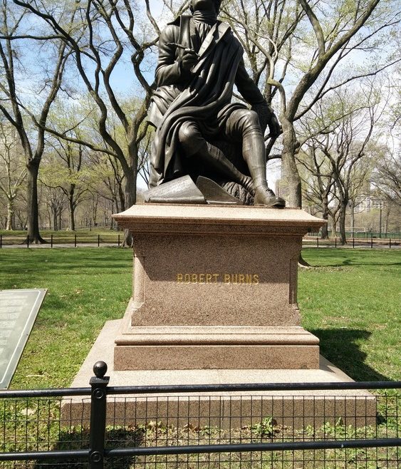 robert burns statue