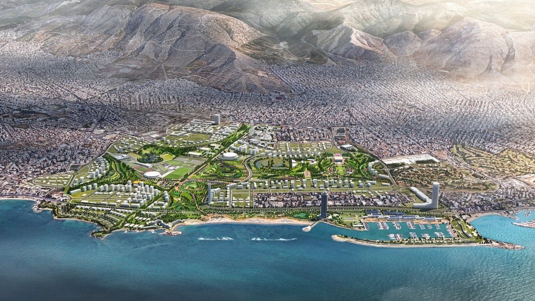 An abandoned Greek airport is about to be transformed into a vast coastal park