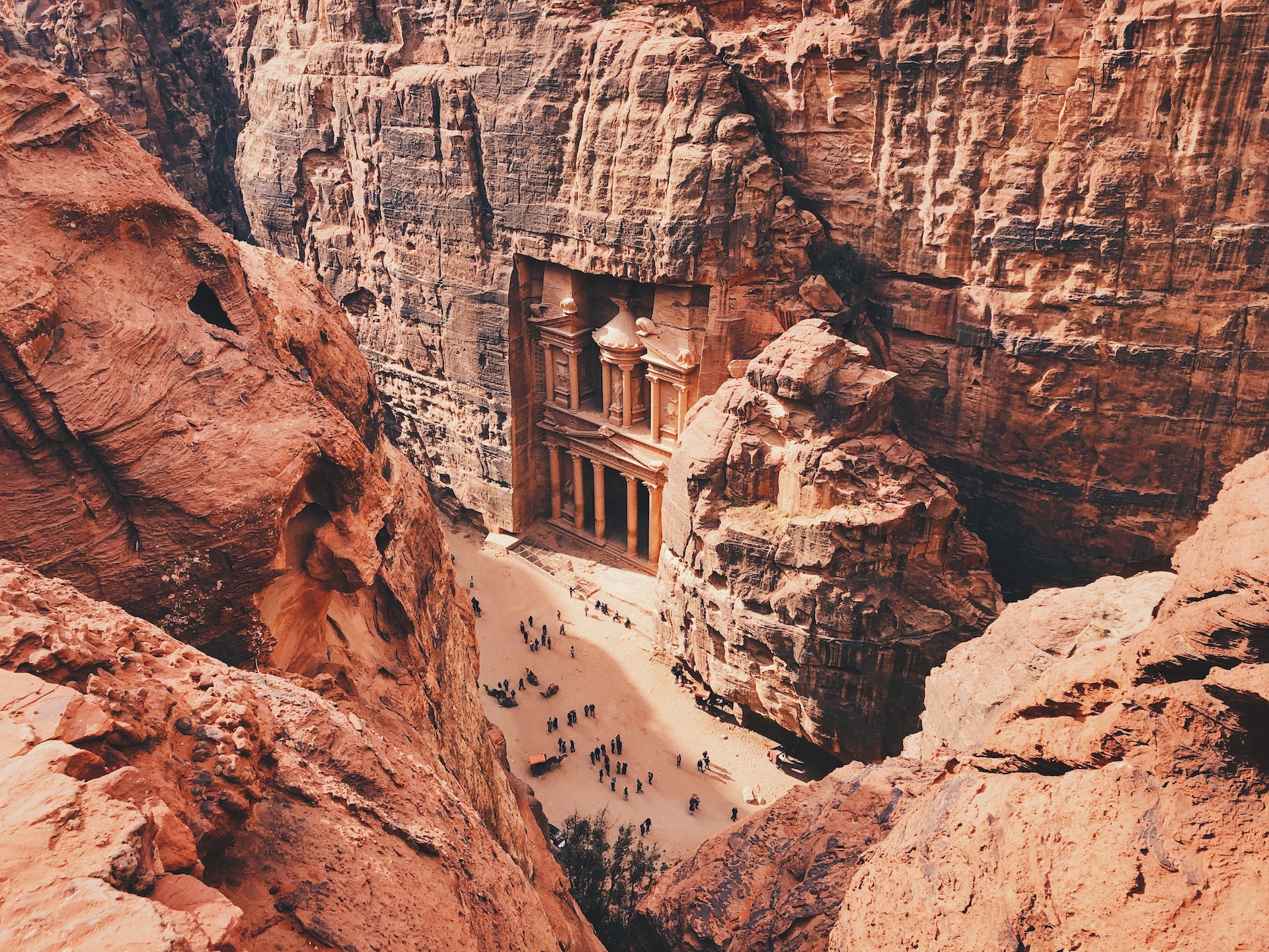Image of Petra, Jordan - seen from above
