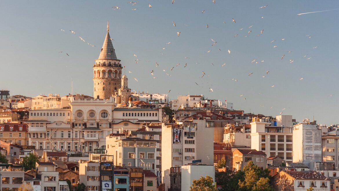 Image of Galata, Istanbul at sunset