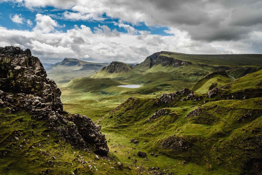 Green valleys of the isle of sky, Scotland
