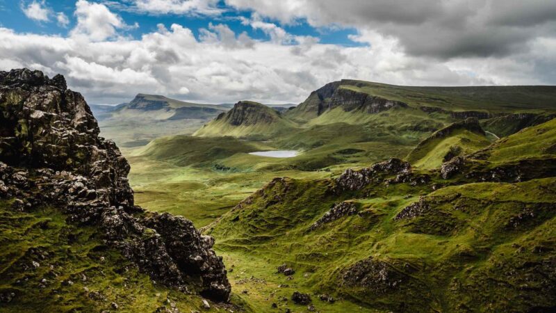 Green valleys of the isle of sky, Scotland