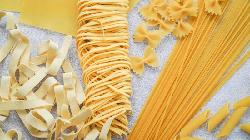 Different types of pasta