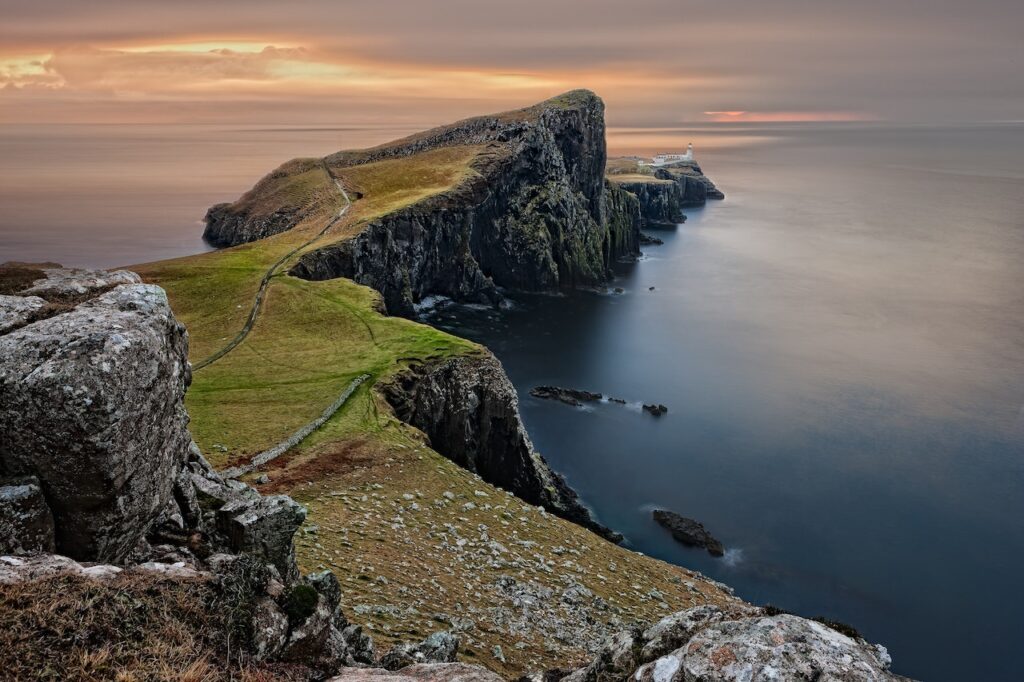 The Scottish isles at sunset