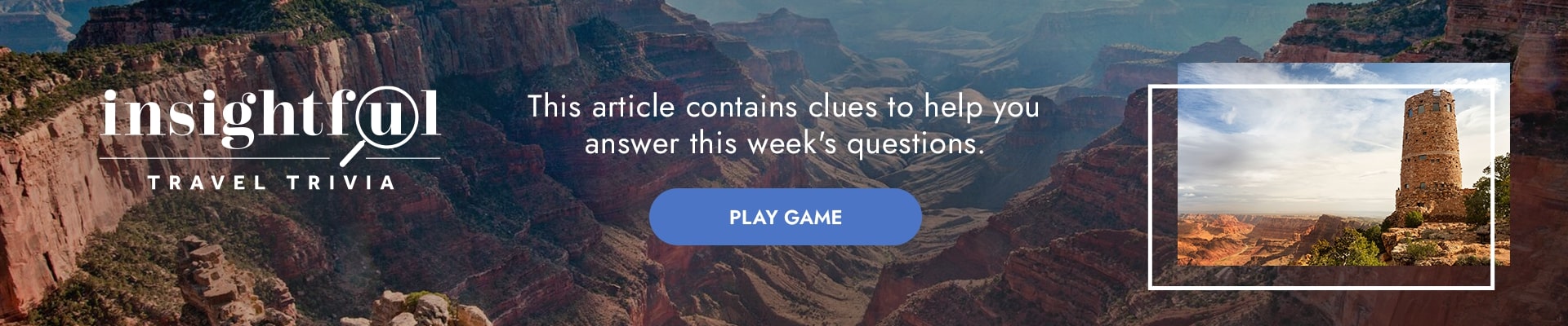 Insightful Travel Trivia quiz banner