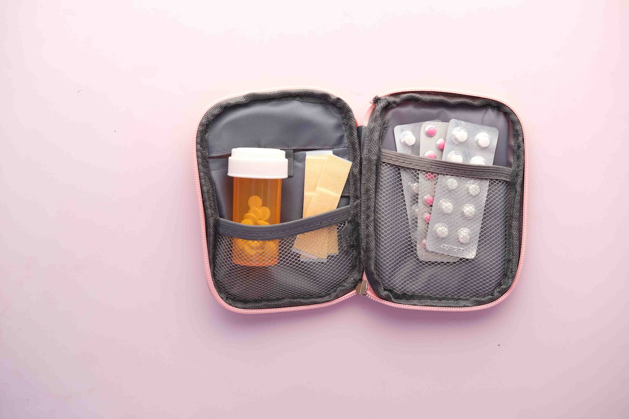 Image of a small case containing medicines 