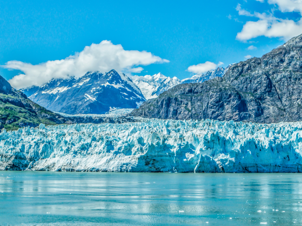 Glacier field in Alaska 