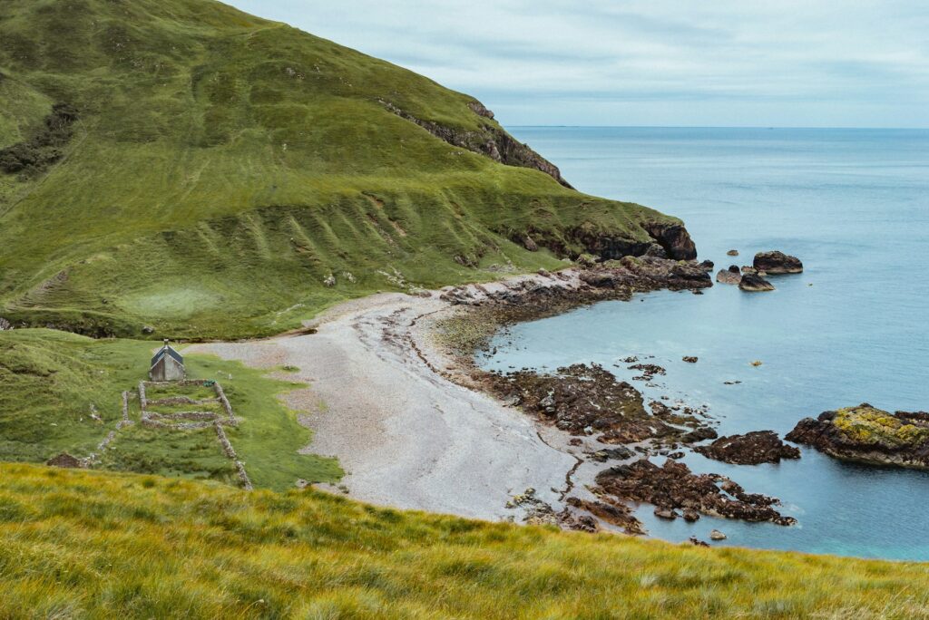 Deserted Scottish beach 