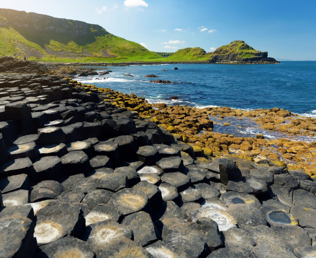Hexagonal steps of the Giant's Causeway in Northern Ireland
