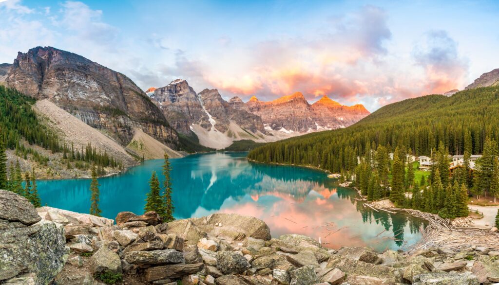 Moraine Lake in Banff National Park, Alberta, Canada