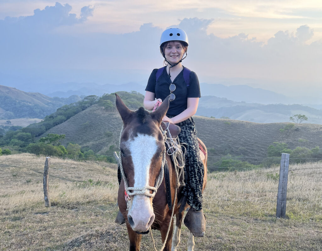Jen Degnan on a horse