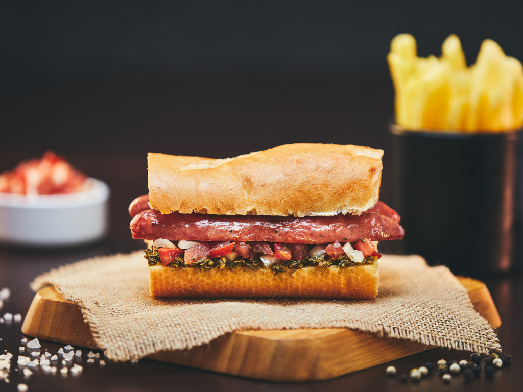Choripan sandwich