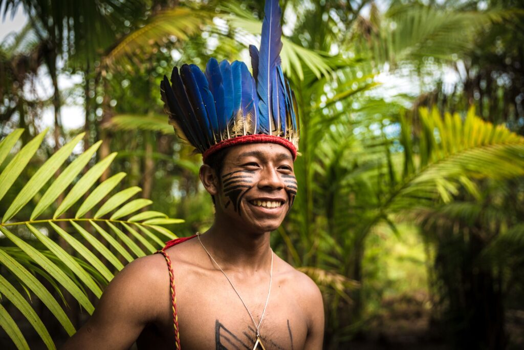 Indigenous Guaraní man of Brazil