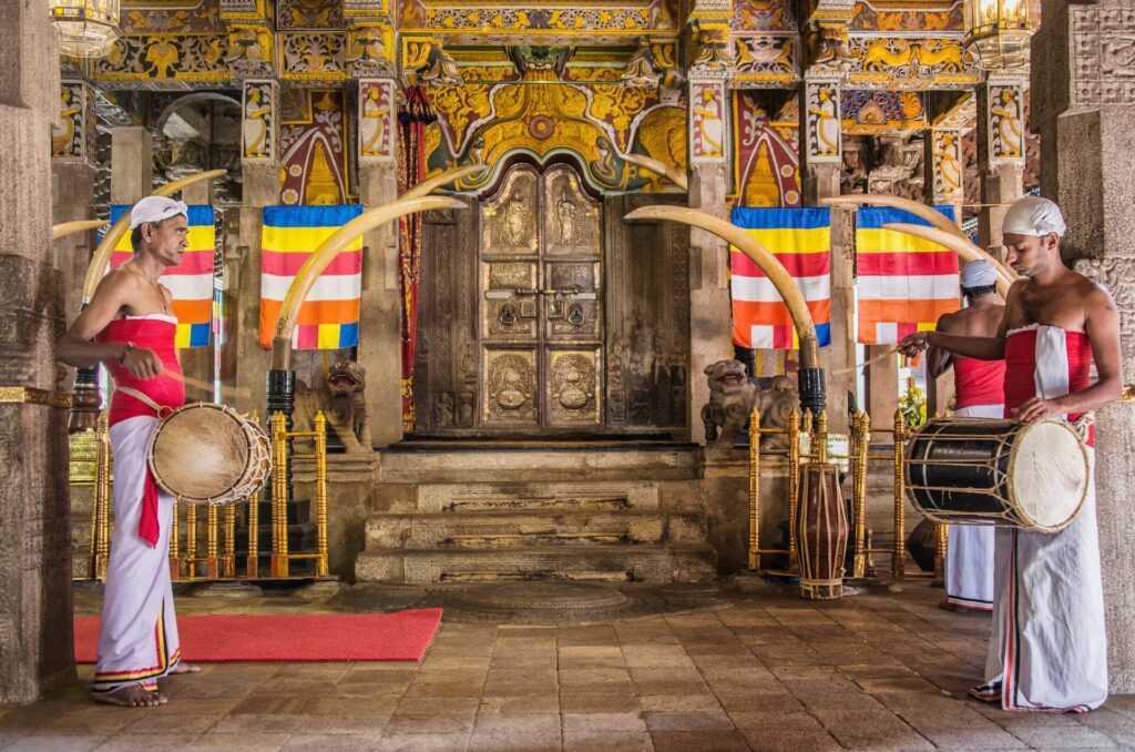Temple of the sacred Tooth in Kandy, Sri Lanka