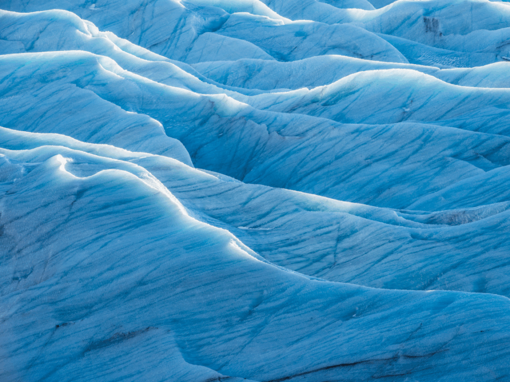 Skaftafell glacier closeup